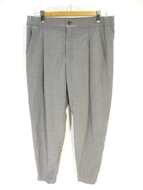 ユニクロ Uniqlo イージー パンツ ロング タック 無地 L グレー レディース 146 ベクトルパーク