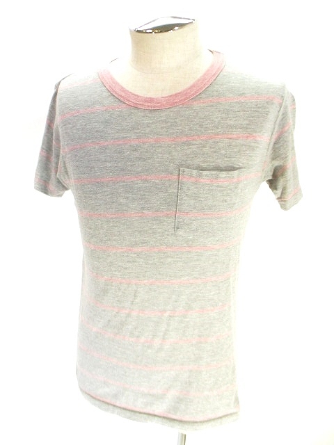 インパクティスケリー Inpaichthys Kerri Tシャツ カットソー 半袖 クルーネック ストライプ グレー M メンズ 146 ベクトルパーク