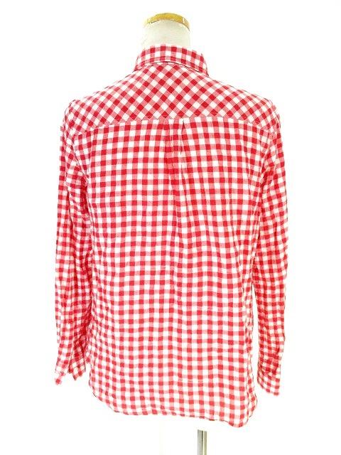 ビス Vis 美品 カジュアル シャツ 長袖 ギンガムチェック 赤 レッド M レディース 146 ベクトルパーク ビス Vis 美品 カジュアル シャツ 長袖 ギンガムチェック 赤 レッド M レディース 146 ベクトルパーク