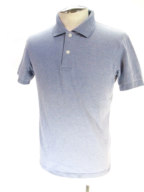 ユニクロ Uniqlo 美品 ポロシャツ 半袖 無地 水色 ライトブルー S メンズ 146 ベクトルパーク