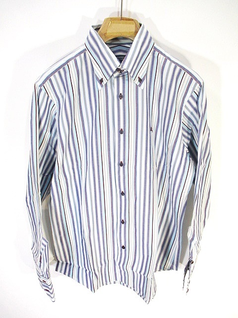 バーバリーブラックレーベル BURBERRY BLACK LABEL 美品 ボタンダウン 