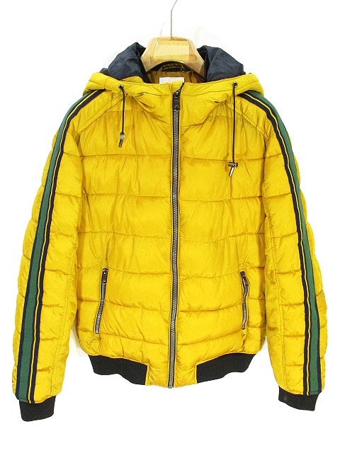 ザラ Zara 中綿 ナイロン ジャケット フーデッド 茶 ブラウン Eur L メンズ 146 ベクトルパーク