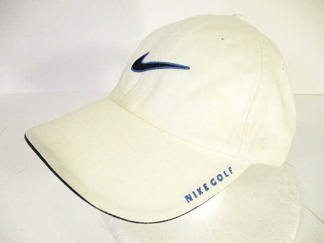 未使用品 ナイキゴルフ Nike Golf ゴルフ キャップ ワンポイント 刺繍 白 ホワイト One メンズ 146 ベクトルパーク
