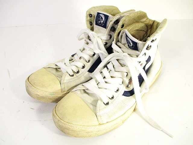 ディーゼル Diesel ハイカット スニーカー キャンバス 白 ホワイト 26 5cm メンズ 146 ベクトルパーク