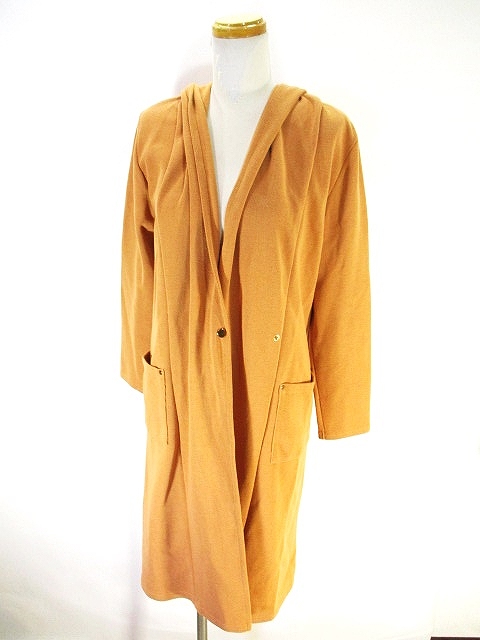 セシルマクビー Cecil Mcbee フーデッド ロング カーディガン ハイゲージ ニット オレンジ 橙 F レディース 146 ベクトルパーク