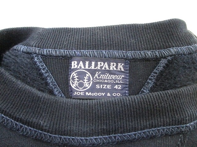 ジョーマッコイ JOE McCOY BALL PARK Knitwear スウェット