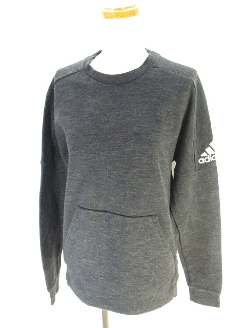 アディダス Adidas スタジアム フルクルー スウェット トレーナー 長袖 グレー L 国内正規 メンズ 146 ベクトルパーク