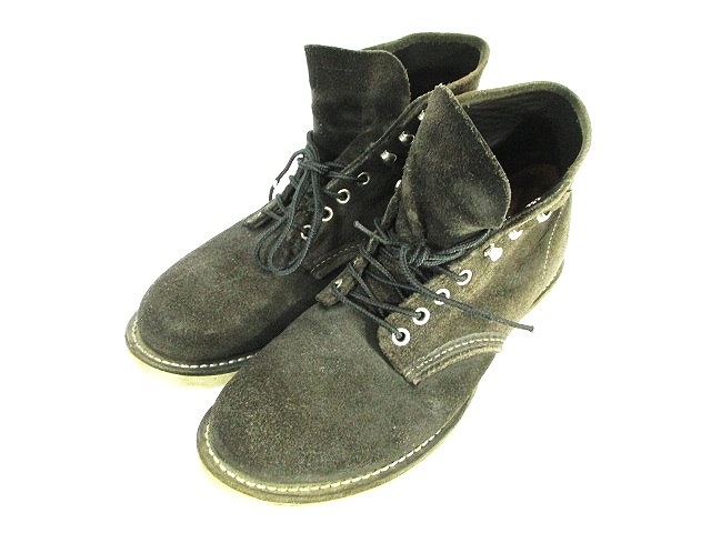 レッドウィング Redwing 8174 ビームス別注 ブーツ スエード ブラックラフアウト 黒 26 5cm Qw メンズ 146 ベクトルパーク