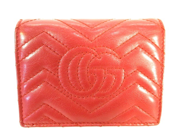 グッチ GUCCI GGマーモント レザー カードケース 札入れ 名刺入れ ロゴ 