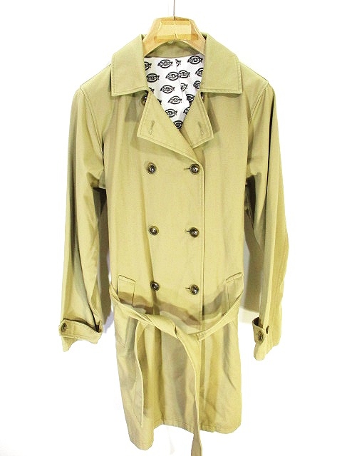 ディッキーズ Dickies トレンチ コート ジャケット 無地 ベージュ M Qw メンズ 146 ベクトルパーク