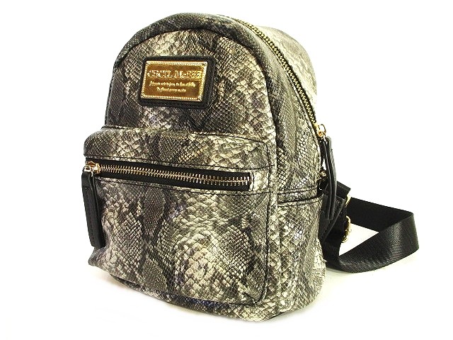 セシルマクビー Cecil Mcbee ミニ リュック リュックサック ロゴ ヘビ 柄 黒 白 ブラック ホワイト レディース 146 ベクトルパーク