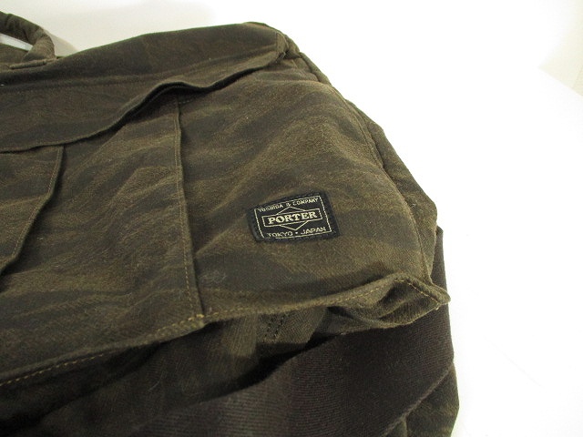 ポーター PORTER グリーンアイ ボストン バッグ 大容量 迷彩