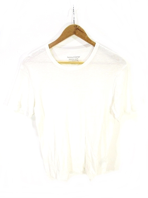 ナノユニバース Nano Universe Tシャツ カットソー 半袖 クルーネック 無地 白 ホワイト M メンズ 146 ベクトルパーク ナノユニバース Nano Universe Tシャツ カットソー 半袖 クルーネック 無地 白 ホワイト M メンズ 146 ベクトルパーク