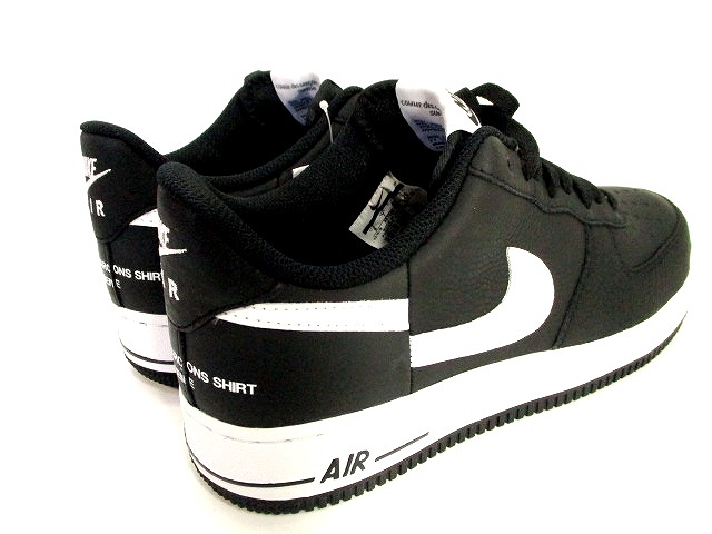 未使用品 ナイキ NIKE × Supreme CDG Comme des Garçons SHIRT シュプリーム コムデギャルソン AIR FORCE 1 LOW エアフォース スニーカー 黒 ブラック 26 ☆AA★ メンズ