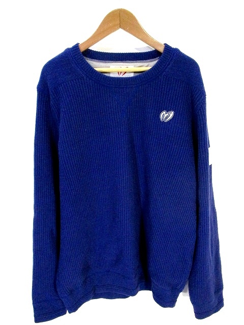 マスターバニー Master Bunny ニット セーター 長袖 ゴルフウェア 防寒 紺 ネイビー 6 国内正規 メンズ 146 ベクトルパーク