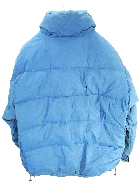 ギャップ GAP ダウン ジャケット ナイロン 無地 裏フリース 青 ブルー 