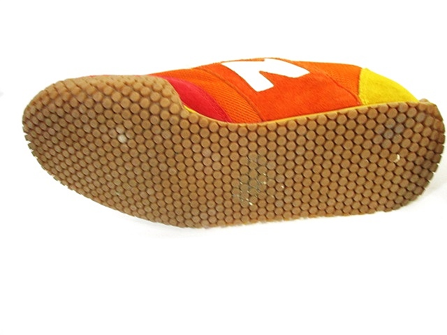 ニューバランス NEW BALANCE スニーカー 部分スエード オレンジ
