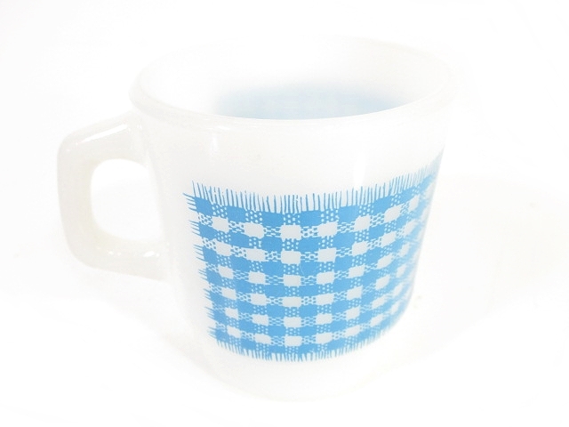 Fire-King ファイヤーキング ギンガムチェック キャニスター3色セット Fire-King ファイヤーキング ギンガムチェック キャニスター3色セット