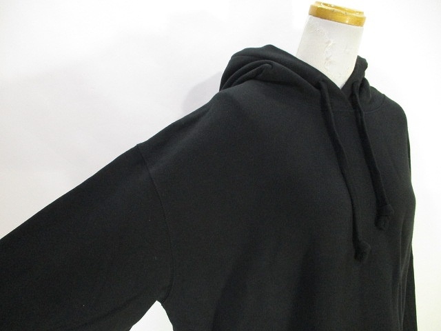ユニクロ Uniqlo 美品 スウェット オーバーサイズ プルパーカ フーディー プルオーバー パーカー 無地 L ブラック 黒 レディース 146 ベクトルパーク