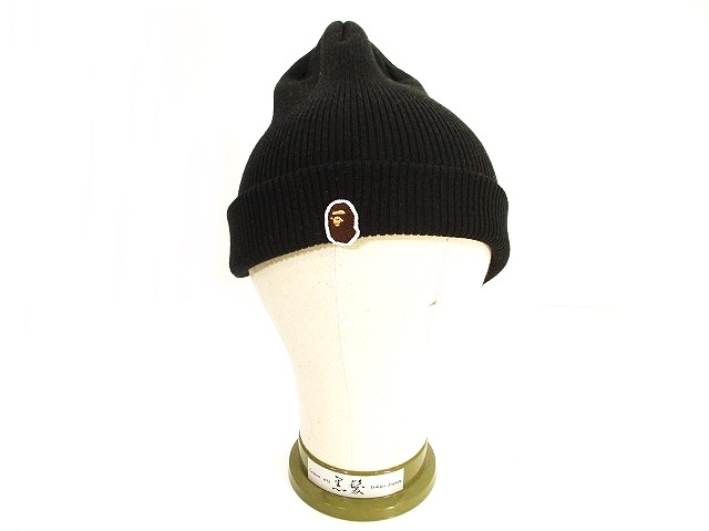 アベイシングエイプ A BATHING APE ニット キャップ ニット帽