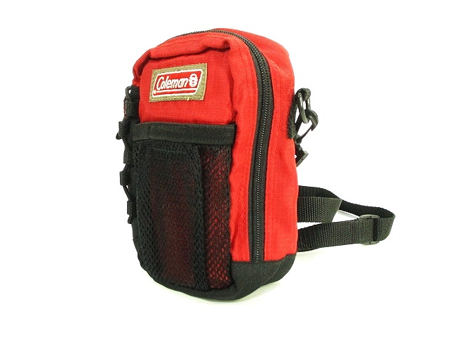 コールマン Coleman ショルダー バッグ 肩掛け 斜め掛け ロゴ 赤 黒 レッド ブラック メンズ レディース 146 ベクトルパーク