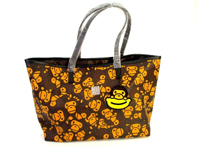 未使用品 アベイシングエイプ A BATHING APE BABY MILO トート バッグ 