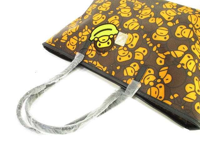 A BATHING APE　スポンジボブ　トートバッグ　未使用　エイプ　マイロ A BATHING APE スポンジボブ トートバッグ 未使用 エイプ マイロ