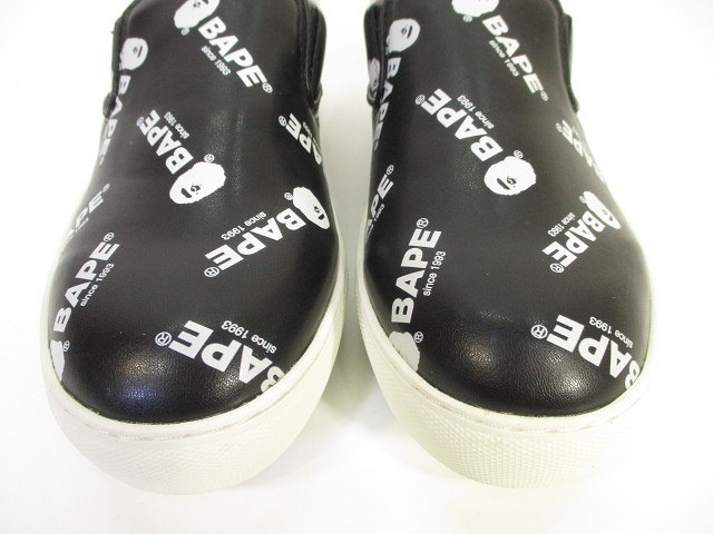 アベイシングエイプ A BATHING APE 美品 スリッポン シューズ 