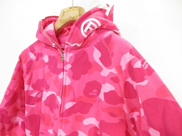 アベイシングエイプ A BATHING APE 美品 スウェット ジップアップ 