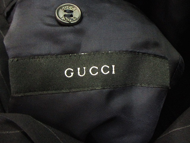 グッチ　ジャケット GG denim jacquard jacket in black | GUCCI® US