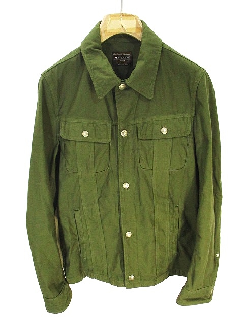 ミスターオリーブ Mr Olive カジュアル シャツ 長袖 スナップボタン カーキ M メンズ 146 ベクトルパーク