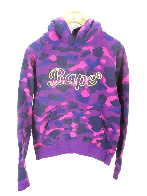 アベイシングエイプ A BATHING APE スウェット パーカー Bape プリント  