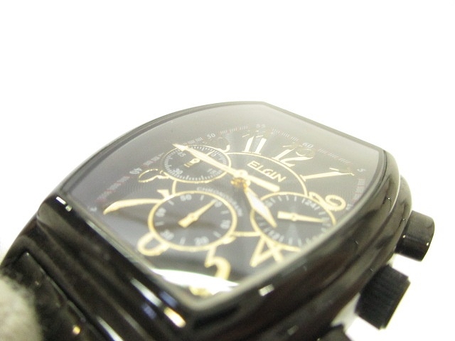 エルジン ELGIN FK-1215-SL 腕時計 クロノグラフ クオーツ 3針