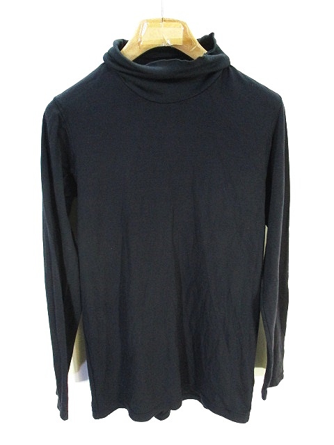ユニクロ Uniqlo タートルネック Tシャツ カットソー 長袖 無地 紺 ネイビー M Zx メンズ 146 ベクトルパーク