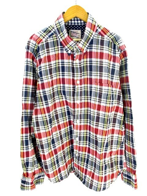 ザ ダファー オブ セントジョージ The Duffer Of St George ボタンダウン シャツ 長袖 チェック 柄 マルチカラー Xl メンズ 146 ベクトルパーク