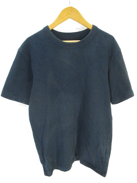 ユニクロ Uniqlo Tシャツ カットソー 半袖 クルーネック 無地 紺 ネイビー S メンズ 146 ベクトルパーク