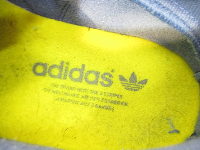 アディダス adidas ZX 380 スニーカー 部分スエード 水色 黄色