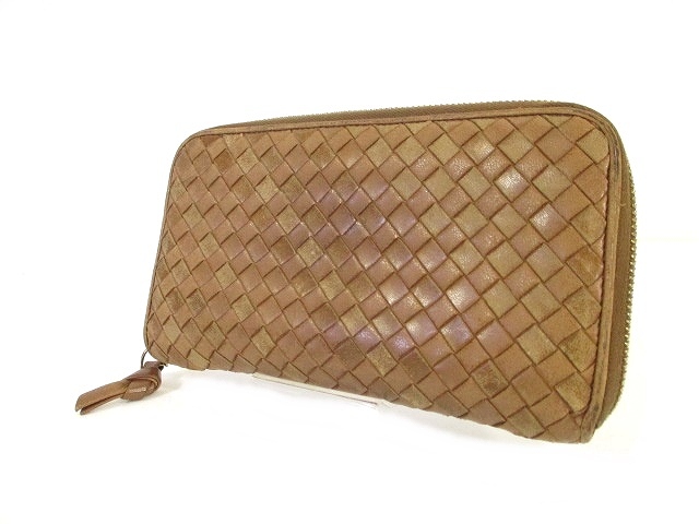 ボッテガヴェネタ BOTTEGA VENETA 長財布 ラウンドファスナー イントレ 