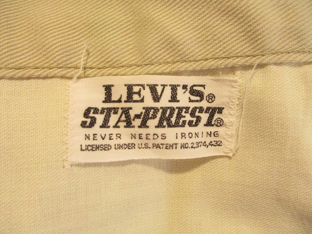 Levi's スタプレ リーバイス Levi's STA PREST スタプレ パンツ ビッグE ベージュ