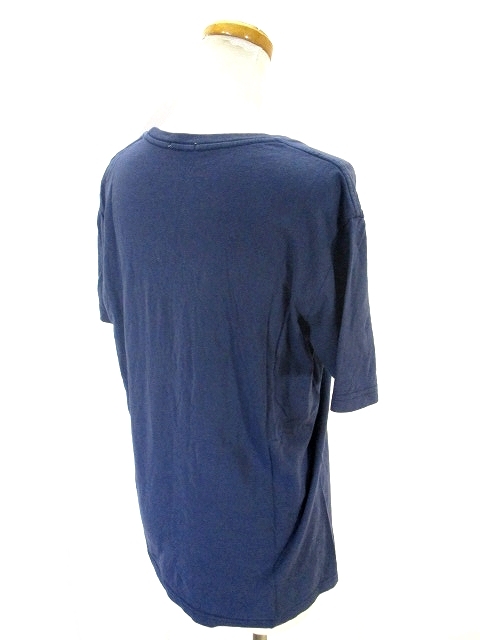 ジーユー Gu Tシャツ カットソー 半袖 クルーネック 無地 紺 ネイビー L レディース 146 ベクトルパーク
