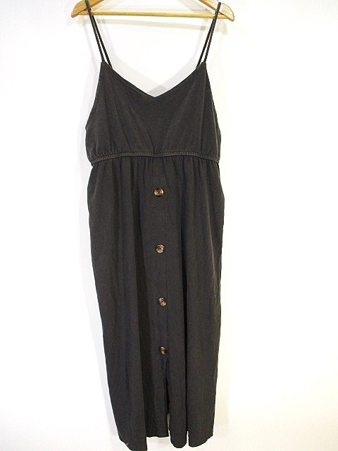 未使用品 ザラ Zara キャミソール ワンピース フレア チャコールグレー M レディース 146 ベクトルパーク