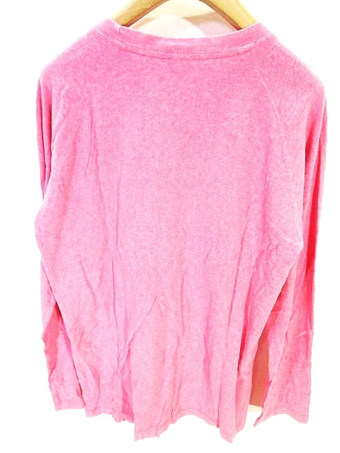 ユニクロ Uniqlo Tシャツ カットソー クルーネック 長袖 無地 ピンク L メンズ 146 ベクトルパーク