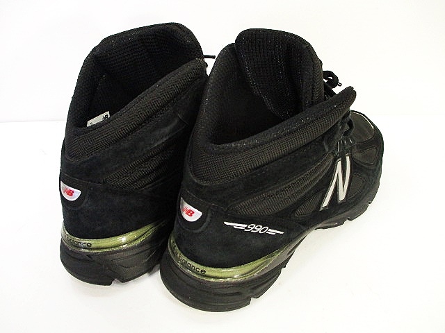 New Balance 990 ブラック ハイカットスニーカー New Balance ニューバランス 990 V4 NEW BALANCE MO990BK4 MADE