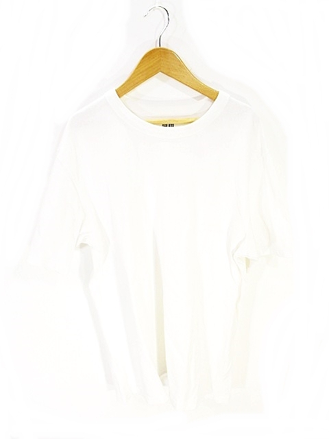 ユニクロ Uniqlo Tシャツ カットソー 半袖 無地 白 ホワイト L メンズ 146 ベクトルパーク