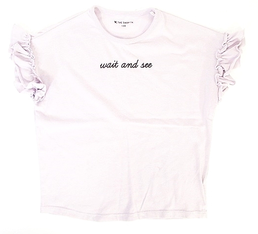 ザショップティーケー The Shop Tk Tシャツ カットソー 半袖 フリル ロゴ パープル 130 キッズ 146 ベクトルパーク