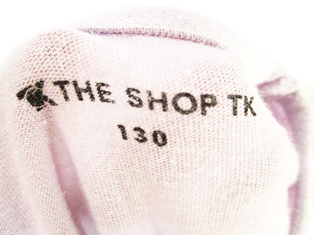 ザショップティーケー The Shop Tk Tシャツ カットソー 半袖 フリル ロゴ パープル 130 キッズ 146 ベクトルパーク