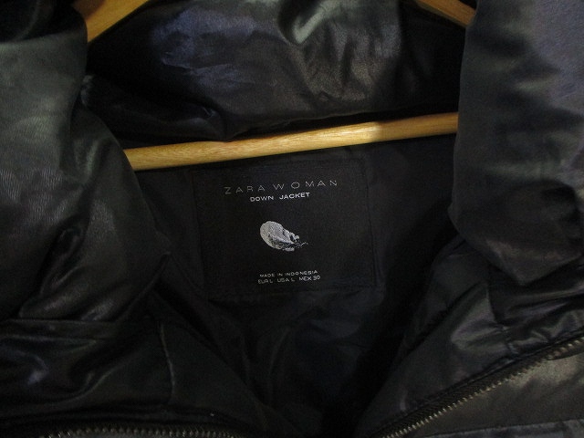 美品✨️ZARA WOMAN ダウンジャケット スタンドカラー ブラック L 美品✨️ZARA WOMAN ダウンジャケット スタンドカラー ブラック L 美品