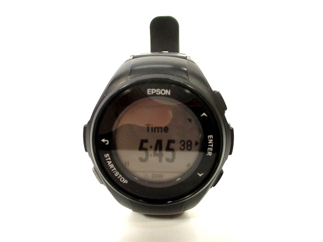 Epson エプソン 美品 Gps 腕時計 脈拍計測 ランニングウォッチ マラソン ジョギング 黒 ブラック メンズ 146 ベクトルパーク