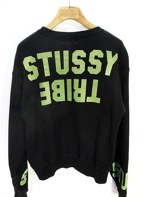 ステューシー STUSSY TRIBE キルティング スウェット トレーナー 裏 