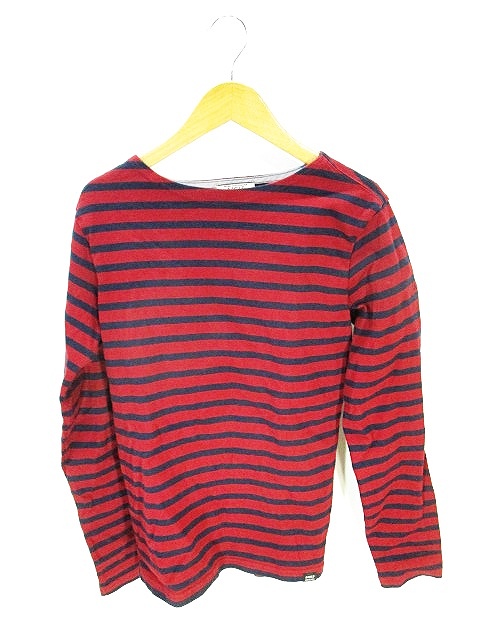 エーグル Aigle Tシャツ カットソー 長袖 ボーダー 赤 黒 レッド ブラック Xs メンズ 146 ベクトルパーク エーグル Aigle Tシャツ カットソー 長袖 ボーダー 赤 黒 レッド ブラック Xs メンズ 146 ベクトルパーク